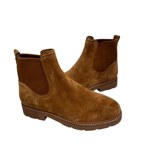 VINCE. Womens RUE Water Repellent Lug Sole Goring Chelsea Boot 41/10 NEW - Picture 3 of 6